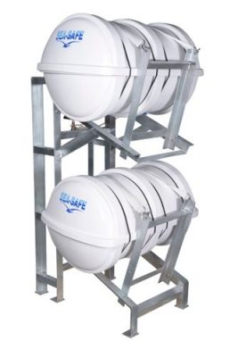 Stand Rack For Life Raft Deck Cradle for Liferafts. Double Vertical โ GALANOS BROS