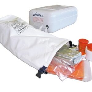 04p Liferaft ARIMAR ISO ATLANTIC II PG IT, Grab Bag 502279 Container 66x42x28cm 36,5+9,5 kg